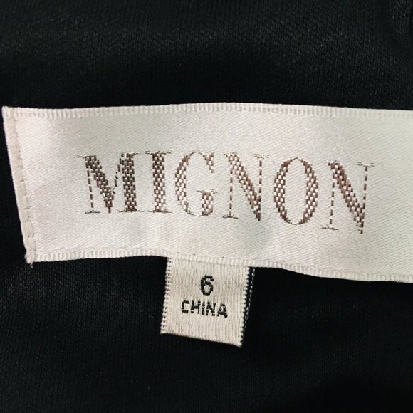 Mignon Classic Color Block Striped Maxi Dress Sz 6 Front Slit Crisscross Straps - Picture 14 of 16